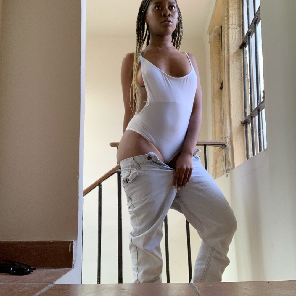 High cut backless one piece swimsuit